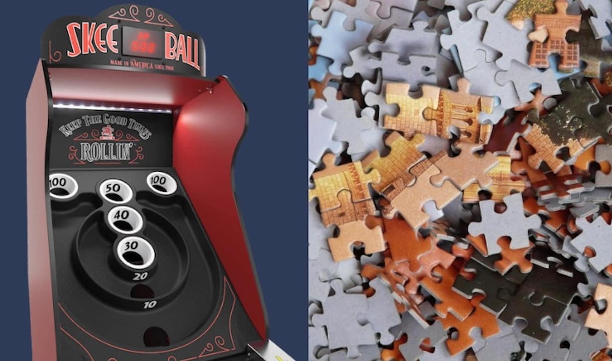 The nostalgia trend hits home: puzzles and Skee-Ball® bring design, fun, and retro charm to winter game nights