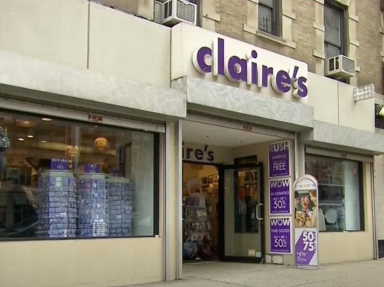 Claire’s Bankruptcy Forces 290 of U.S. Stores to Close