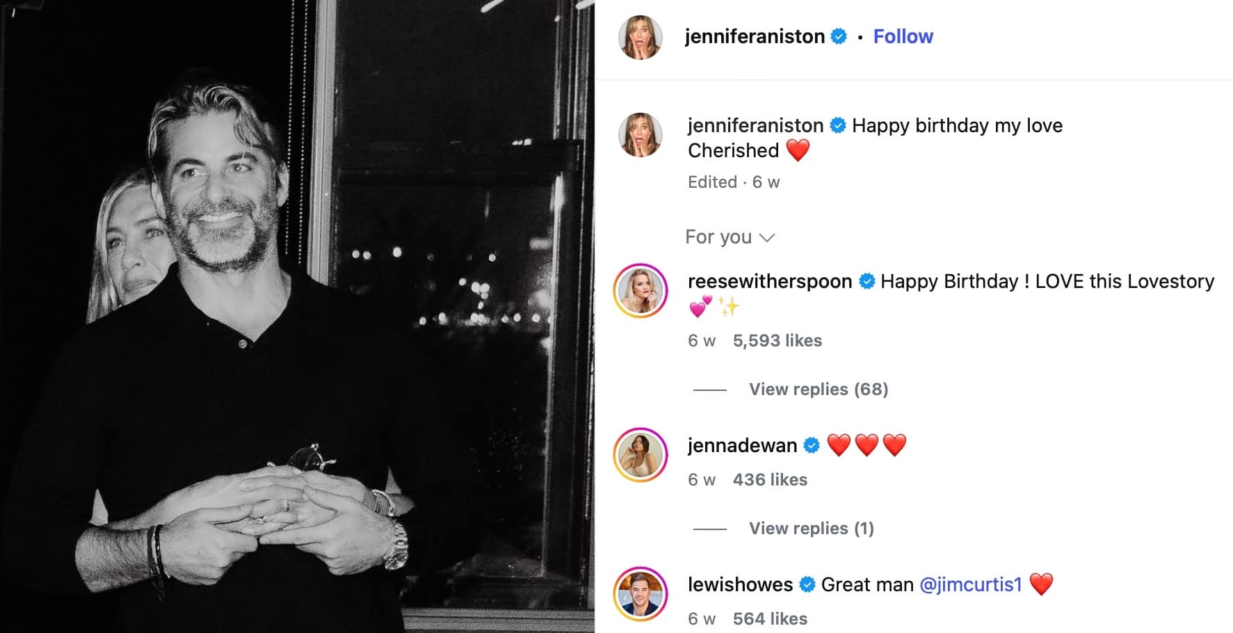 Jennifer Aniston and her New Love Jim Curtis