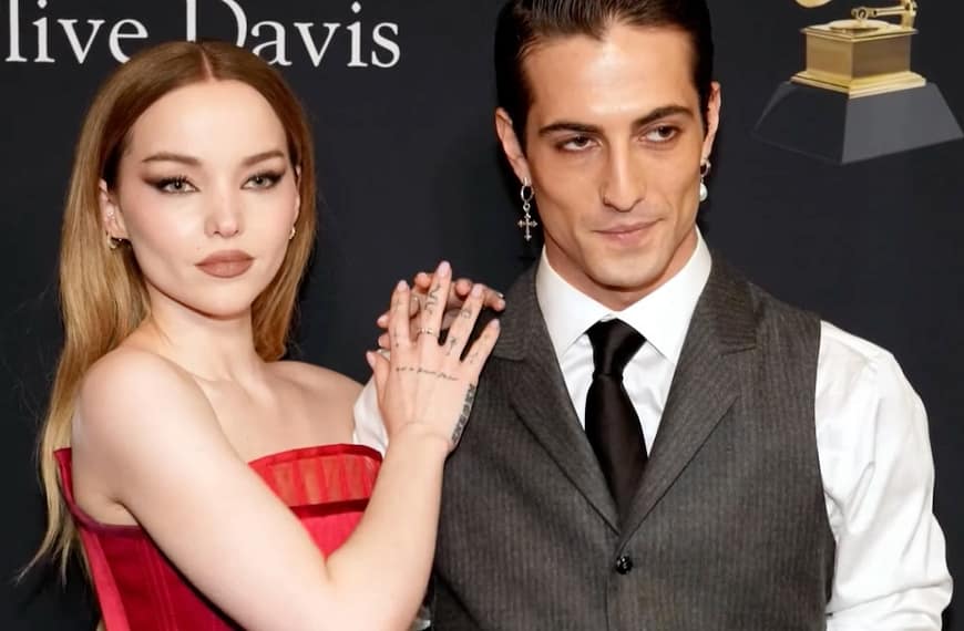 Dove Cameron and Damiano David share a moment together, showing their slow-burn celebrity love.